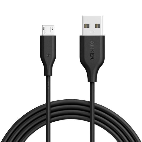 Anker A8133 PowerLine USB To microUSB Cable 1.8m، کابل تبدیل USB به microUSB انکر مدل A8133 PowerLine طول 1.8 متر