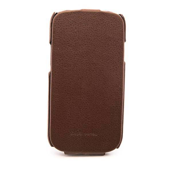 Leather Pouch Cover For Samsung Galaxy S III Brown، کاور لپ‌تاپی چرمی قهوه ای برای سامسونگ گلکسی اس 3