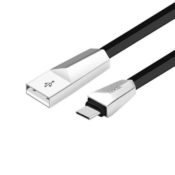 Hoco Rhombic USB To Type-C Cable 1.2m، کابل تبدیل USB به Type-C هوکو مدل Rhombic طول 1.2 متر