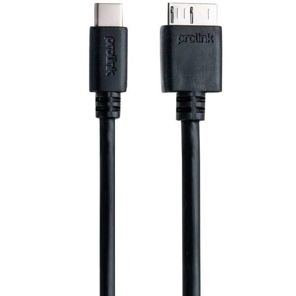 Prolink PB484-0100 microUSB-B To USB-C Cable 1m، کابل تبدیل microUSB-B به USB-C پرولینک مدل PB484-0100 طول 1 متر