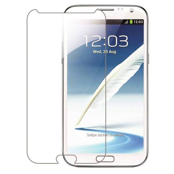 Tempered Glass Screen Protector For Samsung Galaxy Note 2، محافظ صفحه نمایش شیشه ای تمپرد مناسب برای گوشی موبایل سامسونگ Galaxy Note 2