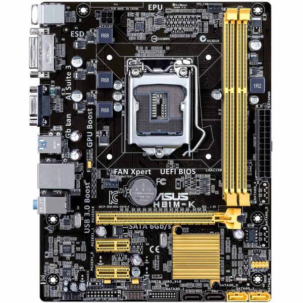 ASUS H81M-K Motherboard، مادربرد ایسوس مدل H81M-K