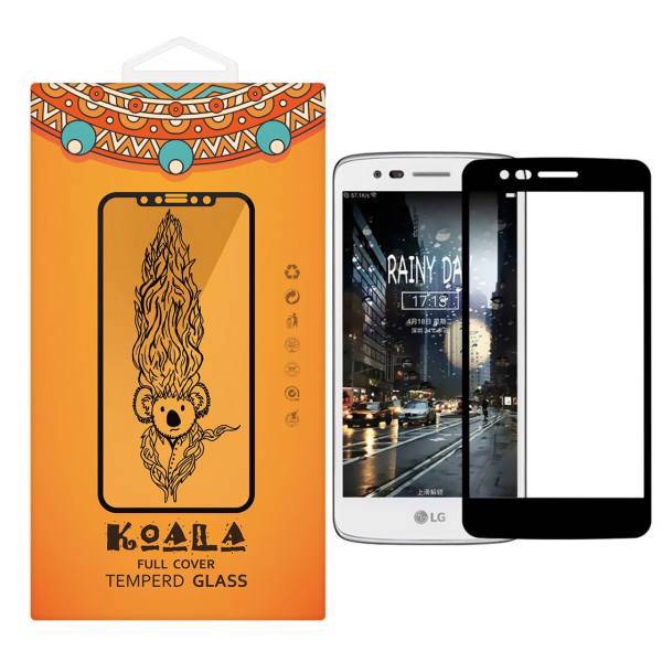 KOALA Full Cover Glass Screen Protector For LG K8 2017، محافظ صفحه نمایش شیشه ای کوالا مدل Full Cover مناسب برای گوشی موبایل ال جی K8 2017