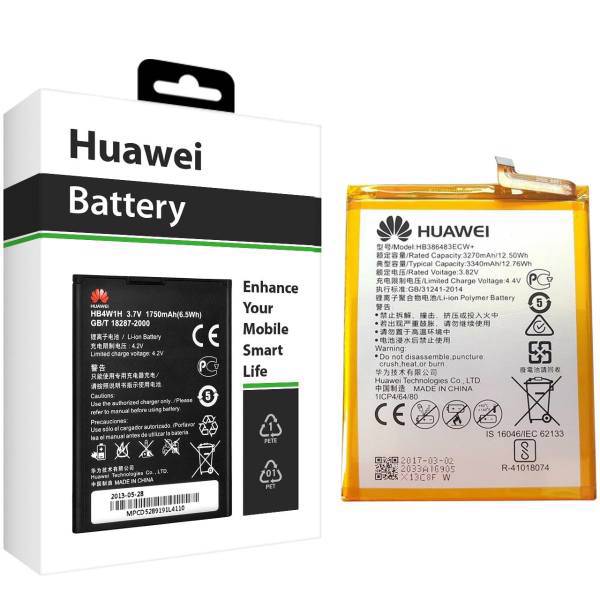 Huawei HB356687ECW 3340mAh Cell Mobile Phone Battery For Huawei Nova Plus، باتری موبایل هوآوی مدل HB356687ECW با ظرفیت 3340mAh مناسب برای گوشی موبایل هوآوی Nova Plus