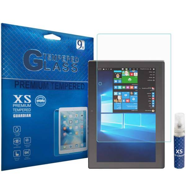XS Tempered Glass Screen Protector For Lenovo Miix 320 With XS LCD Cleaner، محافظ صفحه نمایش شیشه ای ایکس اس مدل تمپرد مناسب برای تبلت لنوو Miix 320 به همراه اسپری پاک کننده صفحه XS