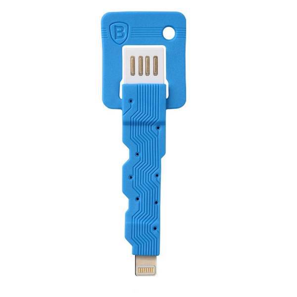 Baseus Ultra-Portable Key USB To Lightning Cable 0.15m، کابل تبدیل USB به لایتنینگ باسئوس مدل Ultra-Portable Key به طول 0.15 متر