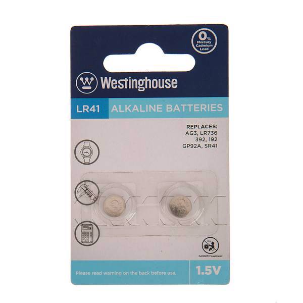 Westinghouse LR41 Alkaline Battery For Watches، باتری ساعت وستینگ هاوس مدل LR41