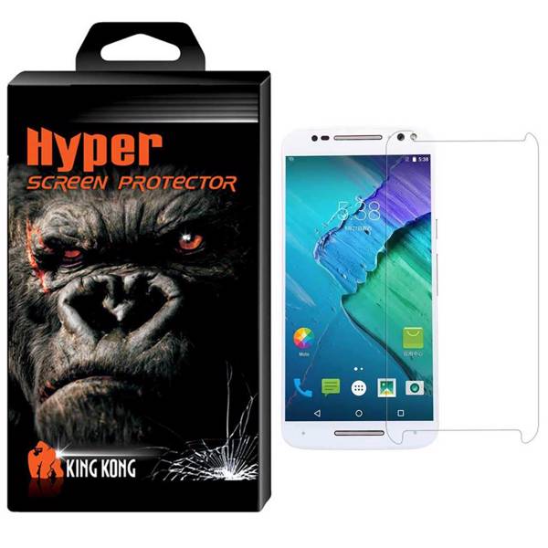 Hyper Protector King Kong Glass Screen Protector For Motorola Moto X Stylus، محافظ صفحه نمایش شیشه ای کینگ کونگ مدل Hyper Protector مناسب برای گوشی موتورولا Moto X Stylus