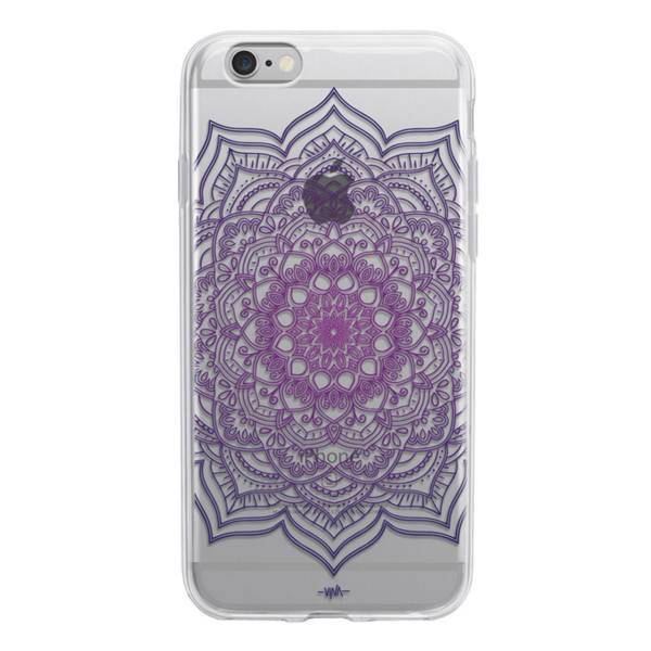 Purple Flower Mandala Case Cover For iPhone 6/6s، کاور ژله ای وینا مدل Purple Flower Mandala مناسب برای گوشی موبایل آیفون 6/6s