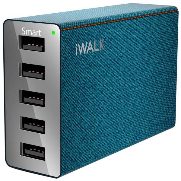 iWalk Leopard M5 5 Port USB Desktop Charger، شارژر رومیزی 5 پورت آی واک مدل Leopard M5