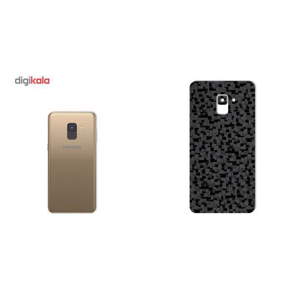 MAHOOT Silicon Texture Sticker for Samsung A8 Plus 2018، برچسب تزئینی ماهوت مدل Silicon Texture مناسب برای گوشی Samsung A8 Plus 2018