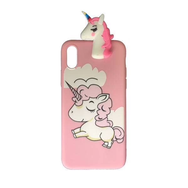 کاور ژله ای تک شاخ مدل unicorn 02 مناسب برای گوشی اپل X