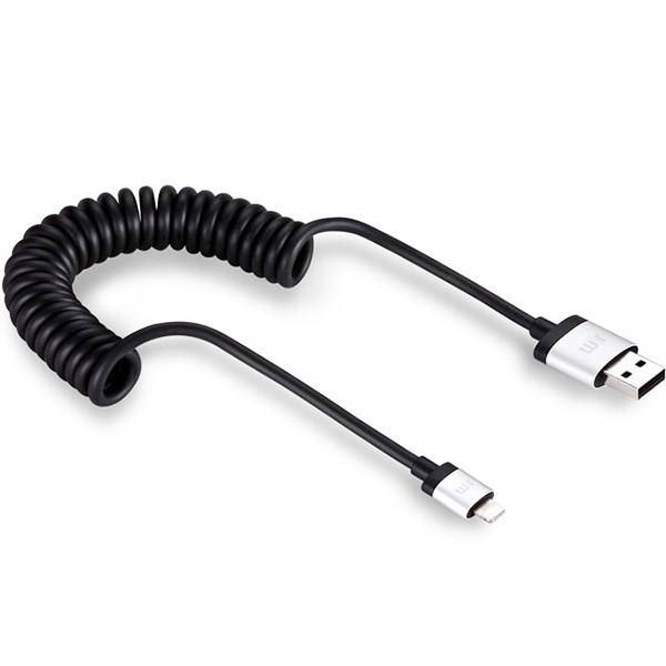 Just Mobile AluCable Twist Lightning To USB Cable، کابل جاست موبایل توییست تبدیل لایتنینگ به USB