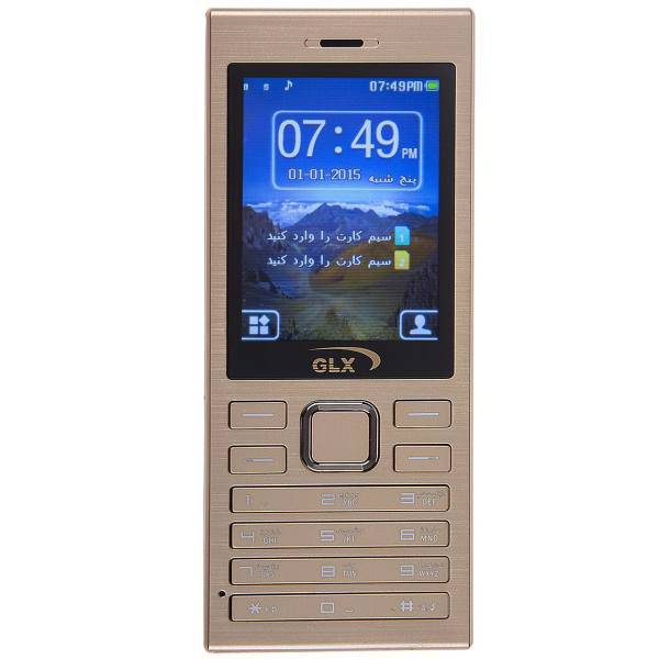 GLX 2690 Gold Dual SIM Mobile Phone، گوشی موبایل جی ال ایکس مدل 2690 Gold دو سیم کارت