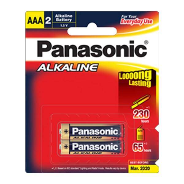 Panasonic Alkaline Everyday AAA Battery Pack Of 2، باتری نیم قلمی پاناسونیک مدل Alkaline Everyday بسته 2 عددی