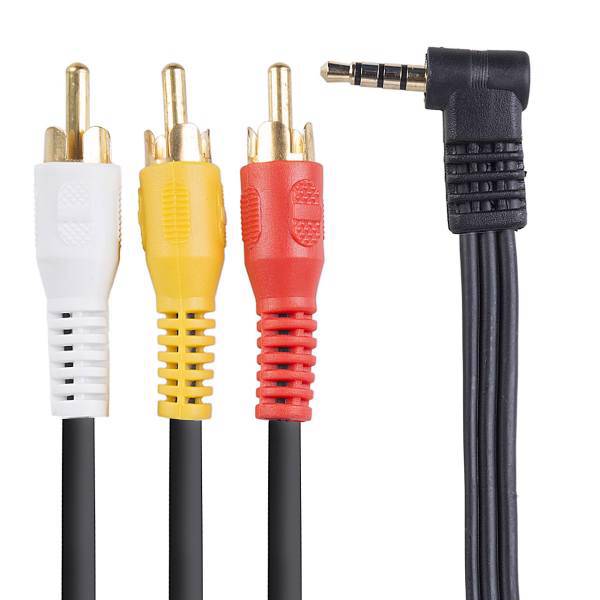 Icen IE-C361 3 RCA To 3.5mm Cable 1.8m، کابل تبدیل 3 جک RCA به 3.5 میلی متری آی سن مدل IE-C361 به طول 1.8 متر