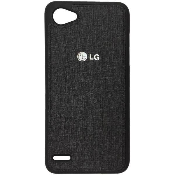 TPU Cloth Design Cover For LG Q6، کاور ژله ای طرح پارچه مناسب برای گوشی موبایل ال جی Q6