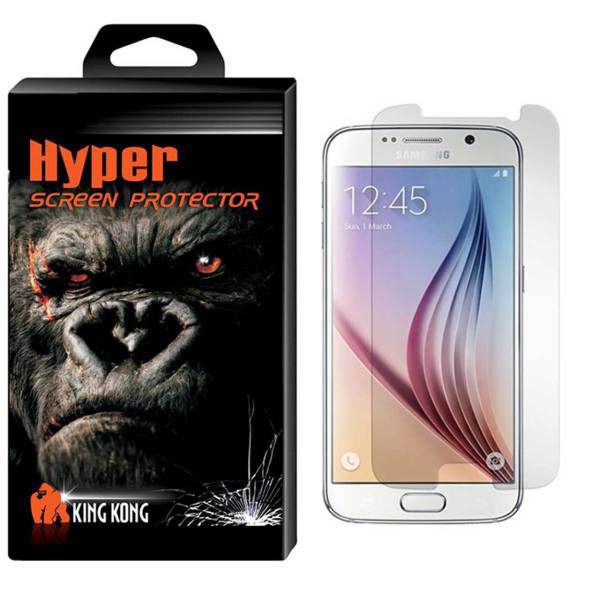 Hyper Protector King Kong Glass Screen Protector For Samsung Galaxy S6، محافظ صفحه نمایش شیشه ای کینگ کونگ مدل Hyper Protector مناسب برای گوشی سامسونگ گلکسی S6