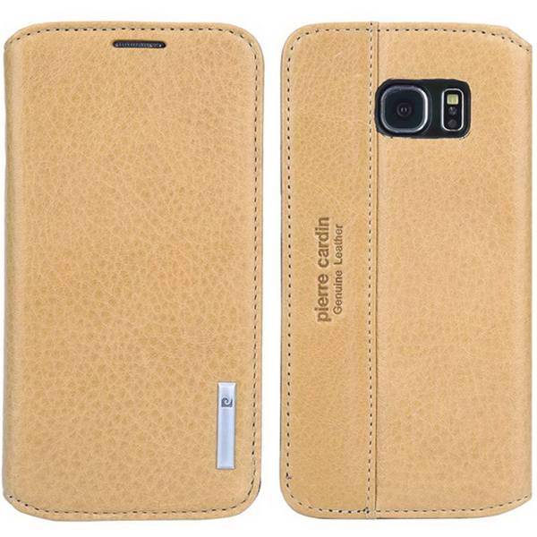 Pierre Cardin PCS-P03 Leather Cover For Samsung Galaxy S6 Edge، کاور چرمی پیرکاردین مدل PCS-P03 مناسب برای گوشی سامسونگ گلکسی S6 Edge