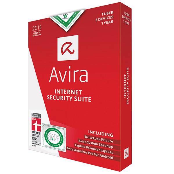 Avira Internet Security Suite - 2015 - 1 User 3 Devices - 1 Year، اینترنت سکیوریتی سوییت آویرا - نسخه 2015 - 1 کاربره 3 دستگاه - 1 سال