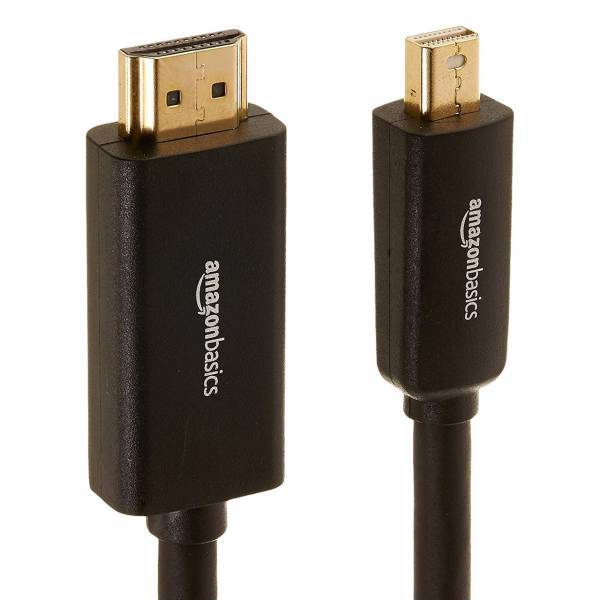 Amazon Basics Mini Display Port to HDMI Cable 0.92m، کابل تبدیل Mini Display Port به HDMI آمازون بیسیکس مدل MD101 طول 0.92 متر