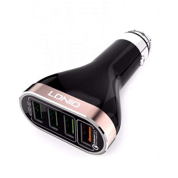 LDINIO C701Q Car Charger With MicroUSB Cable، شارژر فندکی الدینیو مدل C701Q همراه با کابل MicroUSB