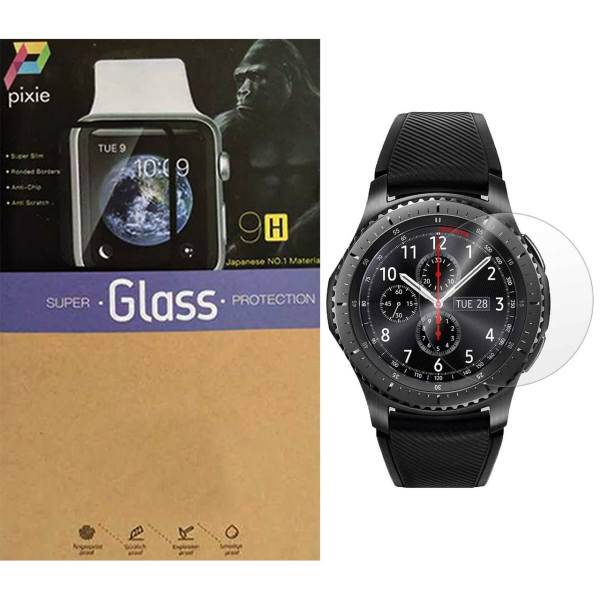 Pixie 2.5D Glass Screen Protector For Smart Watch Samsung Gear S3، محافظ صفحه نمایش شیشه ای پیکسی مدل 2.5D مناسب برای ساعت هوشمند سامسونگ مدل Gear S3