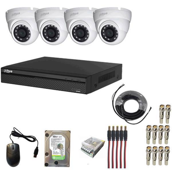 HDCVI 1MP Dahua Ssmart Retail Store Surveillance 4Cameras Network Video Recorder، سیستم امنیتی HDCVI 1MP داهوا اس اسمارت کاربری فروشگاهی 4 دوربین