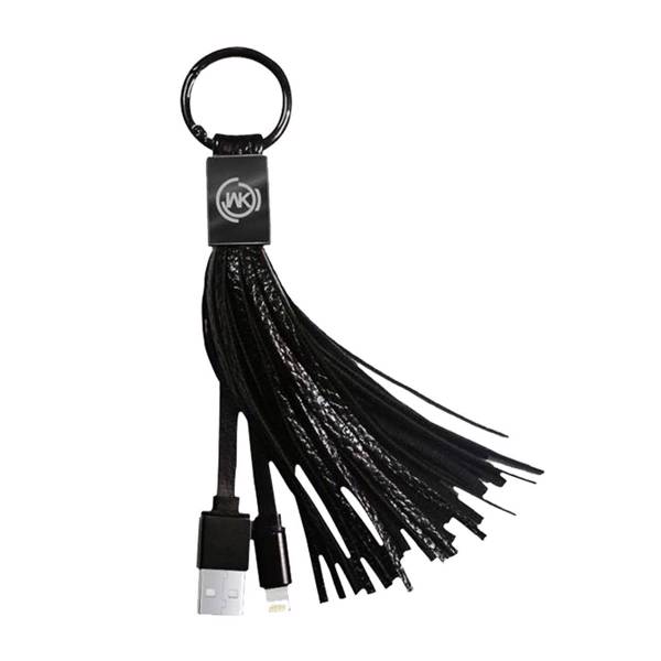 WK Tassels Ring WDC-011 USB to Lightning Cable 15cm، کابل تبدیل USB به لایتنینگ دبلیو کی مدل Tassels Ring WDC-011 به طول 15 سانتی متر