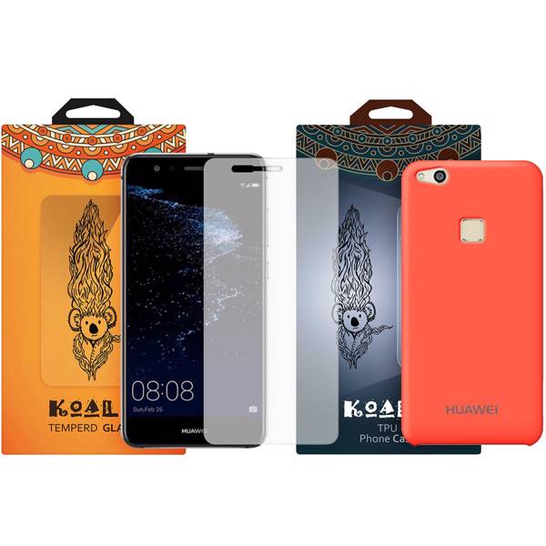 کاور کوالا مدل سیلیکونی مناسب برای گوشی موبایل هوآوی P10 Lite به همراه محافظ صفحه نمایش