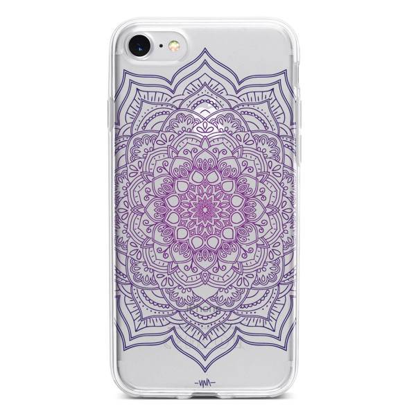 Purple Flower Mandala Case Cover For iPhone 7 /8، کاور ژله ای وینا مدل Purple Flower Mandala مناسب برای گوشی موبایل آیفون 7 و 8