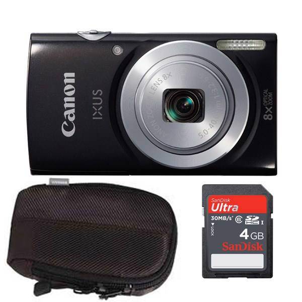 Canon IXUS 147 + 4GB SD Card and Case Digital Camera، دوربین دیجیتال کانن مدل IXUS 147 به همراه کارت حافظه 4GB و کیف محافظ