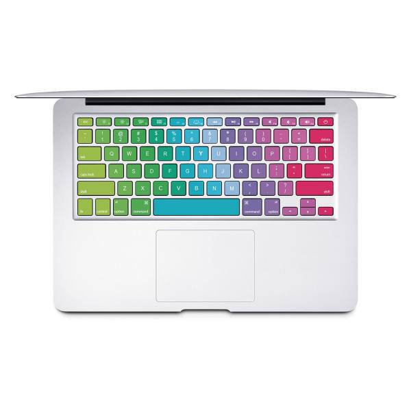 Wensoni Colorful Keyboard Sticker With Persian Label For MacBook، برچسب تزئینی کیبورد ونسونی مدل Colorful به همراه حروف فارسی مناسب برای مک بوک