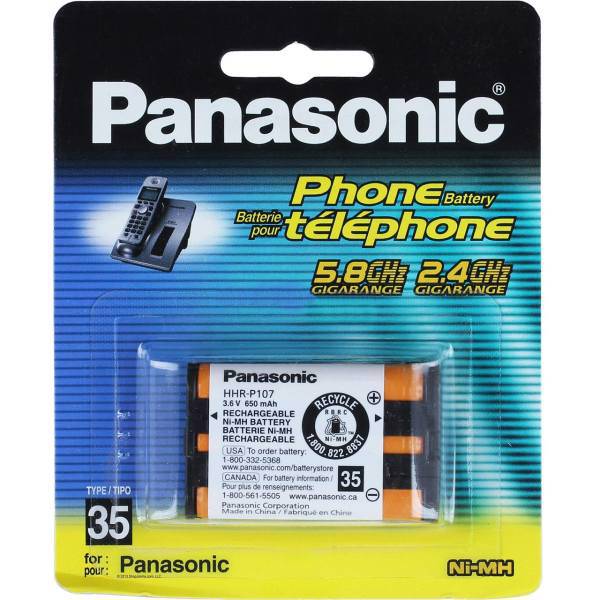 Panasonic HHR-P107A/1B Battery، باتری تلفن بی سیم پاناسونیک مدلA/1B GGR-p107