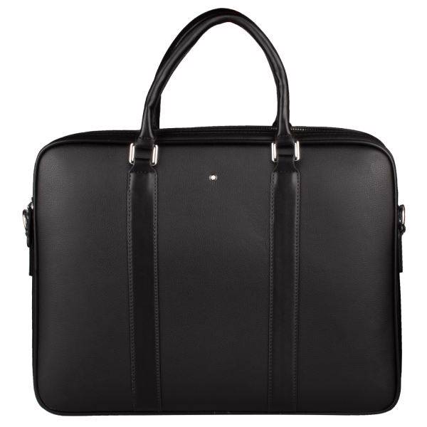 MONBLANC design bag model 86236 for 13 inch laptops، کیف دستی لپ تاپ چرمی بینوو مدل مون بلان 86236 مناسب برای لپ تاپ های 13 اینچ
