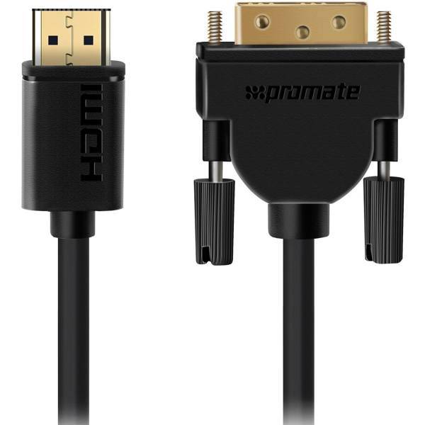 Promate linkMate-H4L HDMI Type A to DVI Cable 3M، کابل تبدیل HDMI Type A به DVI پرومیت مدل linkMate-H4L طول 3 متر