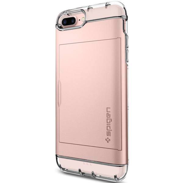 Spigen Crystal Wallet Cover For Apple iPhone 7 Plus، کاور اسپیگن مدل Crystal Wallet مناسب برای گوشی موبایل آیفون 7 پلاس