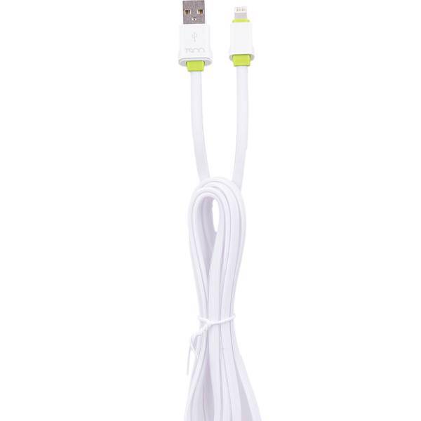 TSCO TC 64 Flat USB To lightning Cable 2m، کابل تخت تبدیل USB به لایتنینگ تسکو مدل TC 64 به طول 2 متر