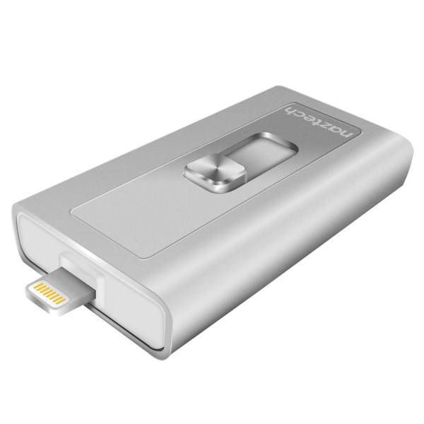 Naztech Xtra Drive USB 3.0 and Lightning microSD Reader، کارت خوان MicroSD با رابط USB 3.0 و لایتنینگ نزتک مدل Xtra Drive