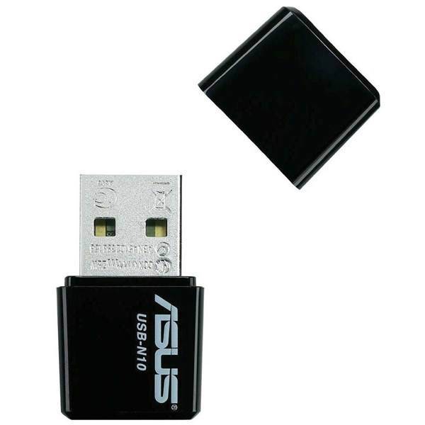 Asus USB-N10 Wireless N USB Adapter، کارت شبکه بی‌سیم و USB ایسوس مدل USB-N10