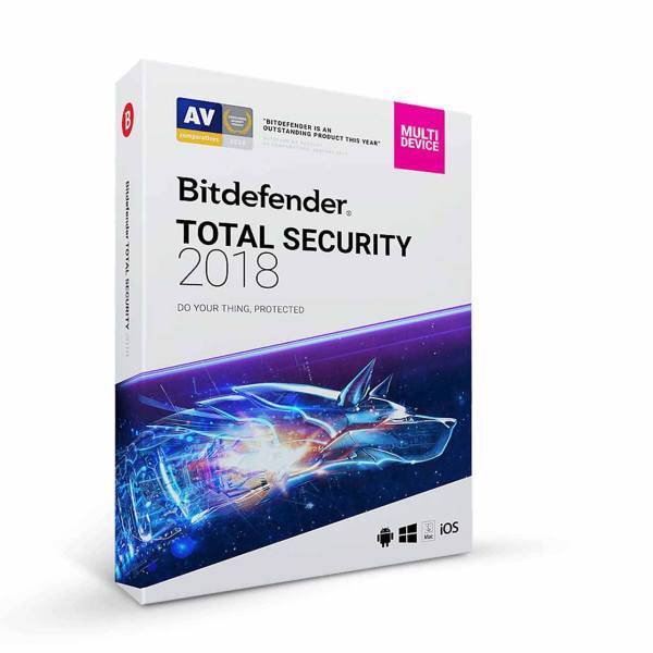Bitdefender Total Security Antivirus Software 2018 - 5 User 15 Months Licensees، لایسنس نرم افزار آنتی ویروس بیت دیفندر توتال سکیوریتی 2018 - 5 کاربر 15 ماهه