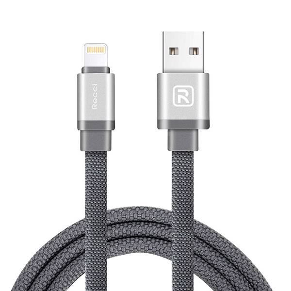 Recci Canvas USB to Lightning Cable 1m، کابل تبدیل USB به لایتنینگ رسی مدل Canvas به طول 1 متر
