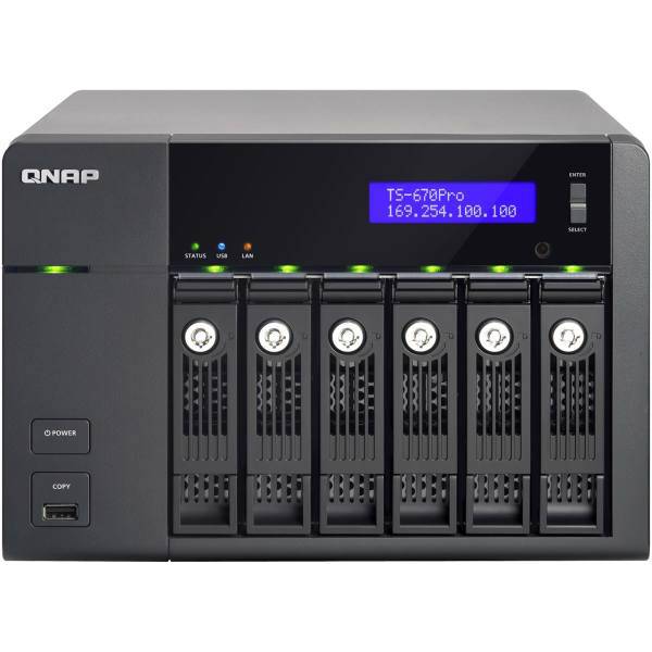 QNAP TS-670-Pro NASiskless، ذخیره ساز تحت شبکه کیونپ مدل TS-670-Pro بدون هارددیسک