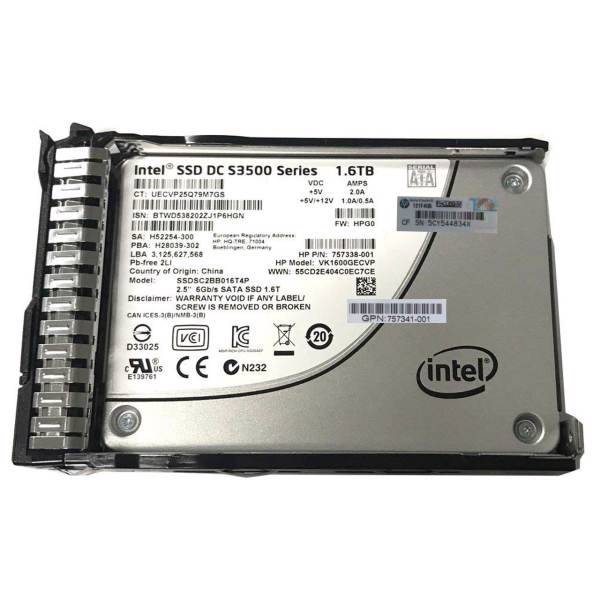 Intel SSD DC S3500 Series 1.6 TB، اس اس دی اینترنال اینتل مدل S3500 ظرفیت 1.6 ترابایت