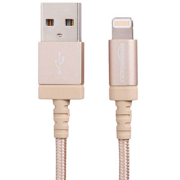 AmazonBasics Nylon USB To Lightning Cable 0.9m، کابل تبدیل USB به لایتنینگ آمازون بیسیکس نایلونی طول 0.9 متر