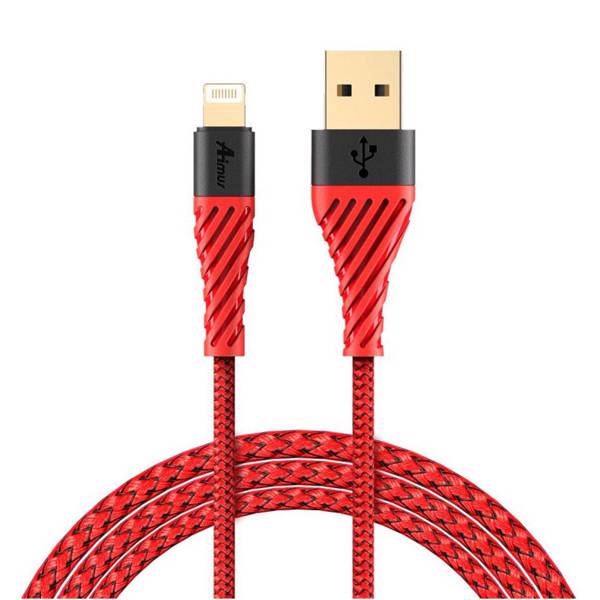 Aimus Nylon USB To Lightning Iphone Cable 1.8m، کابل تبدیل USB به لایتنینگ آیفون آیماس مدل Nylon به طول 1.8 متر