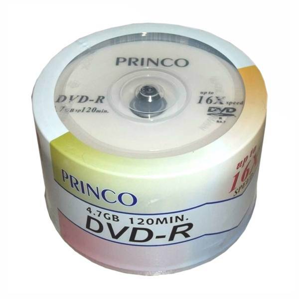 Princo DVD-R Pack of 50، دی وی دی خام پرینکو بسته 50 عددی