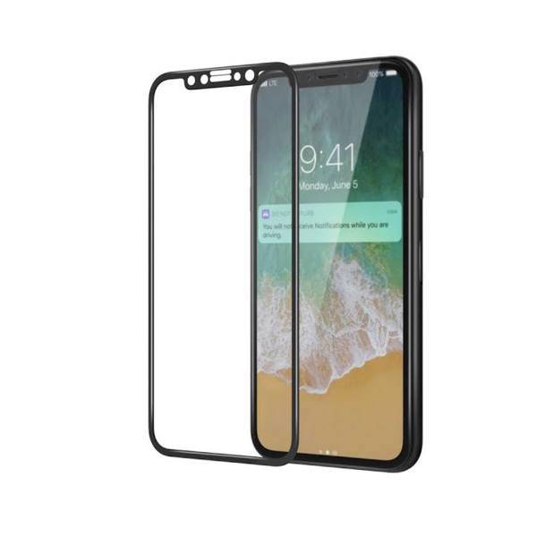 RG Full Cover Screen Protector For Apple iPhone X، محافظ صفحه نمایش آر جی مدل Full Cover مناسب برای گوشی موبایل آیفون X