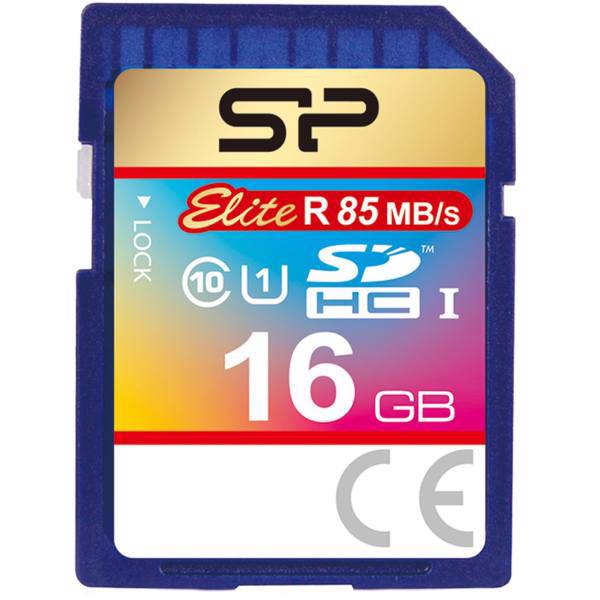 Silicon Power Elite UHS-I U1 Class 10 85MBps SDHC - 16GB، کارت حافظه SDHC سیلیکون پاور مدل Elite کلاس 10 استاندارد UHS-I U1 سرعت 85MBps ظرفیت 16 گیگابایت