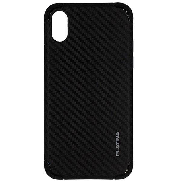 Platina carbon Cover For Iphone10، کاور پلاتینا مدل کربن مناسب برای گوشی موبایل آیفون10